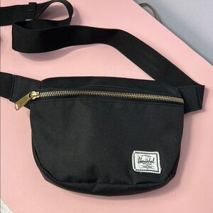 Herschel Supply Company Black Belt Bag with Adjustable Strap